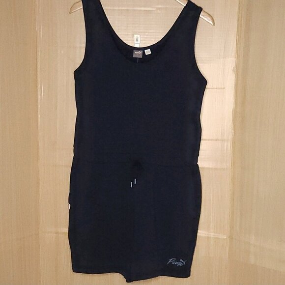 Puma Womens New Navy Blue Sleeveless Sweatshirt Romper - Picture 1 of 11